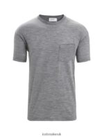 Icebreaker Men Merino Granary Short Sleeve Pocket T-Shirt Z04NXR18 Clothing Gritstone Heather - Image 6