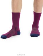 Icebreaker Men Merino Hike+ Light Crew Socks Z04NXR275 Accessories Go Berry/Royal Navy