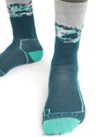 Icebreaker Men Merino Hike+ Medium Crew Socks Sedimentary Z04NXR285 Accessories Green Glory/Fresh - Image 3