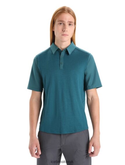 Icebreaker Men Merino Hike Short Sleeve Top Z04NXR86 Clothing Green Glory