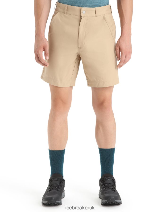 icebreaker_men_merino_hike_shorts_z04nxr255_clothing_sand.jpg Icebreaker Men Merino Hike Shorts Z04NXR255 Clothing Sand - Image 1
