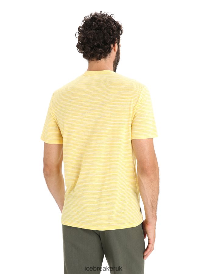 Icebreaker Men Merino Linen Short Sleeve T-Shirt Stripe Z04NXR70 Clothing Summer/Snow - Image 2
