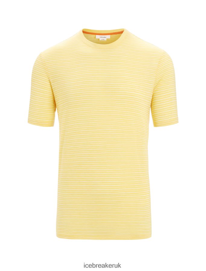 Icebreaker Men Merino Linen Short Sleeve T-Shirt Stripe Z04NXR70 Clothing Summer/Snow - Image 6