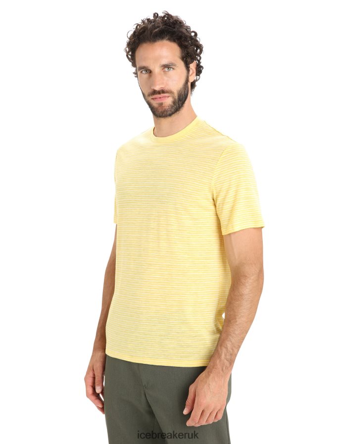 icebreaker_men_merino_linen_short_sleeve_t_shirt_stripe_z04nxr70_clothing_summer_snow.jpg Icebreaker Men Merino Linen Short Sleeve T-Shirt Stripe Z04NXR70 Clothing Summer/Snow - Image 1