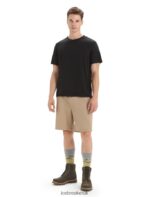 Icebreaker Men Merino Linen Short Sleeve T-Shirt Z04NXR80 Clothing Black - Image 3
