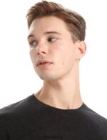 Icebreaker Men Merino Linen Short Sleeve T-Shirt Z04NXR80 Clothing Black - Image 4