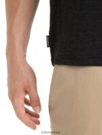 Icebreaker Men Merino Linen Short Sleeve T-Shirt Z04NXR80 Clothing Black - Image 5