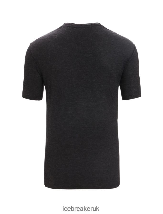 Icebreaker Men Merino Linen Short Sleeve T-Shirt Z04NXR80 Clothing Black - Image 7