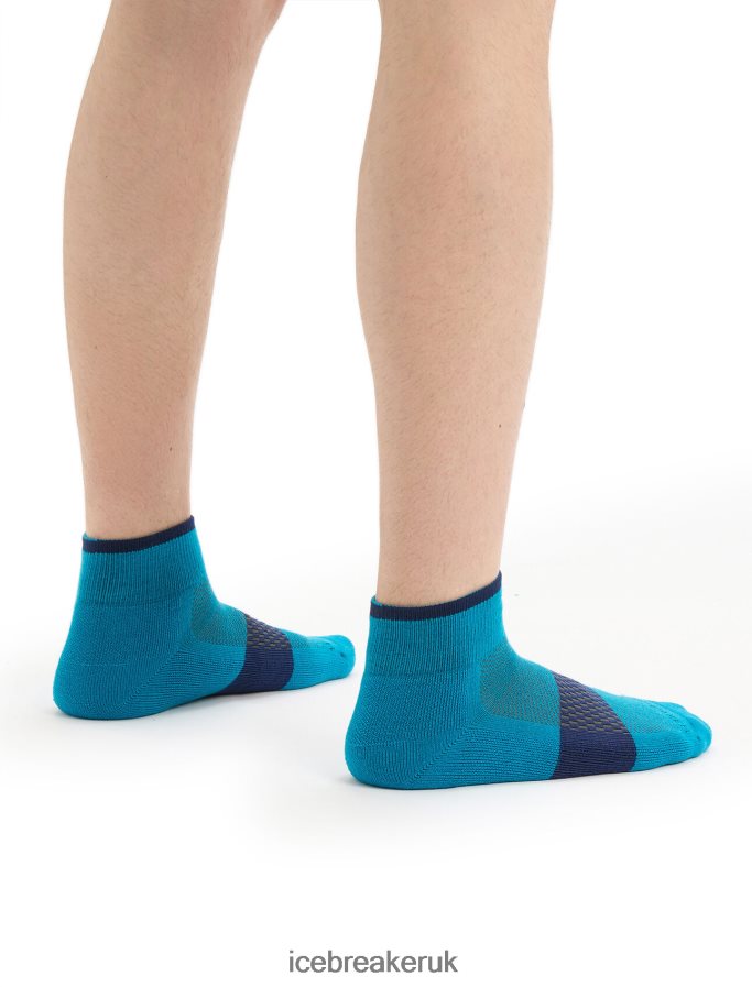 Icebreaker Men Merino Multisport Light Mini Socks Z04NXR291 Accessories Geo Blue/Royal Navy - Image 3
