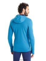 Icebreaker Men Merino Quantum III Long Sleeve Zip Hoodie Z04NXR204 Clothing Geo Blue/Royal Navy - Image 2