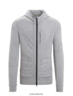 Icebreaker Men Merino Quantum III Long Sleeve Zip Hoodie Z04NXR205 Clothing Metro Heather/Black - Image 11