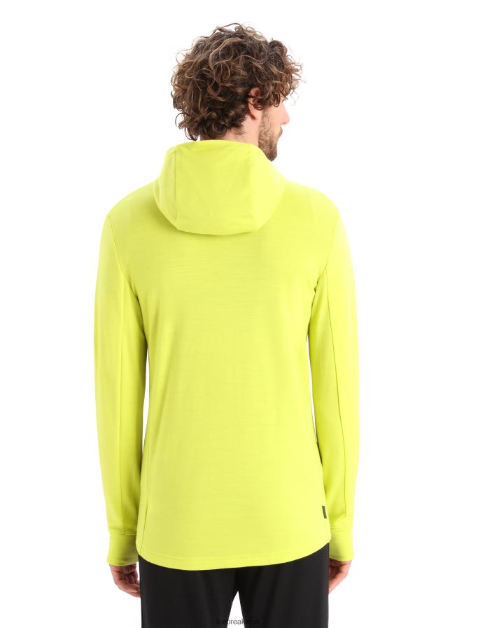 Icebreaker Men Merino Quantum III Long Sleeve Zip Hoodie Z04NXR409 Clothing Shine/Clove - Image 2