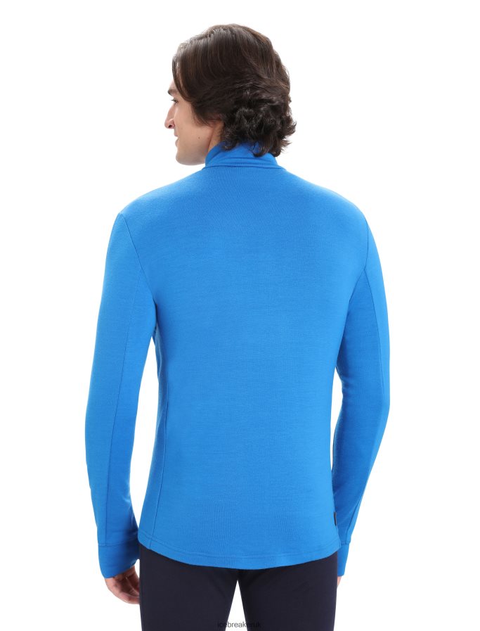 Icebreaker Men Merino Quantum III Long Sleeve Zip Z04NXR428 Clothing Lazurite - Image 2