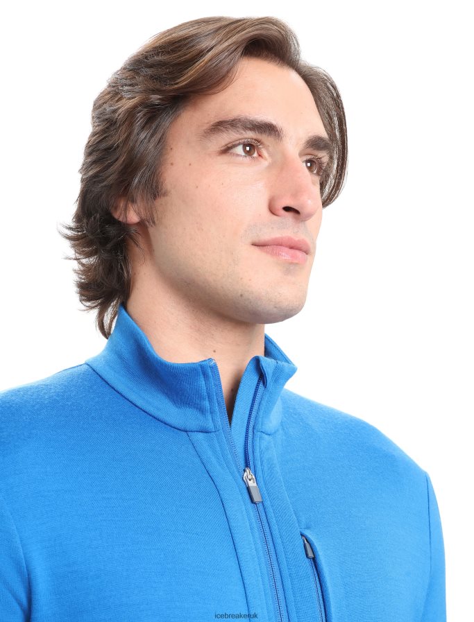 Icebreaker Men Merino Quantum III Long Sleeve Zip Z04NXR428 Clothing Lazurite - Image 4