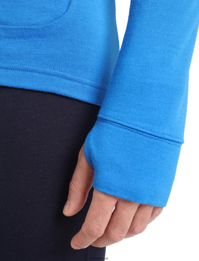 Icebreaker Men Merino Quantum III Long Sleeve Zip Z04NXR428 Clothing Lazurite - Image 7