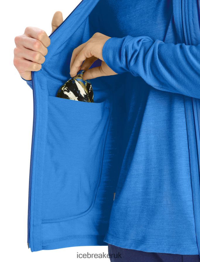 Icebreaker Men Merino Quantum III Long Sleeve Zip Z04NXR428 Clothing Lazurite - Image 8