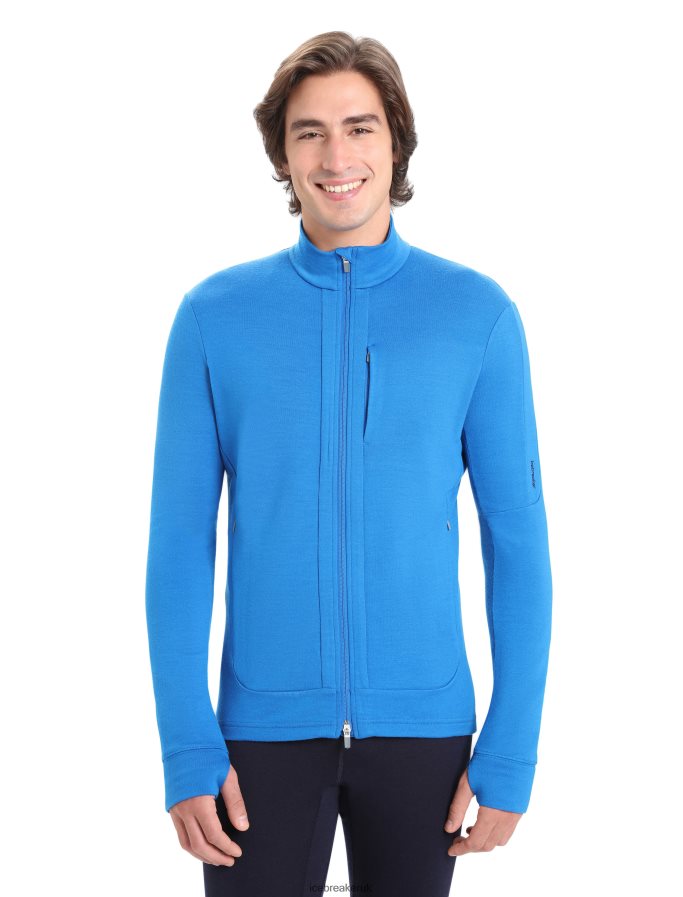 Icebreaker Men Merino Quantum III Long Sleeve Zip Z04NXR428 Clothing Lazurite - Image 1