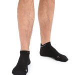 Icebreaker Men Merino Run+ Ultralight Micro Socks Z04NXR264 Accessories Black/Snow