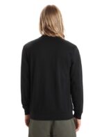 Icebreaker Men Merino Shifter Long Sleeve Sweatshirt Z04NXR216 Clothing Black - Image 2