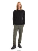 Icebreaker Men Merino Shifter Long Sleeve Sweatshirt Z04NXR216 Clothing Black - Image 3