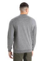 Icebreaker Men Merino Shifter Long Sleeve Sweatshirt Z04NXR217 Clothing Gritstone Heather - Image 2