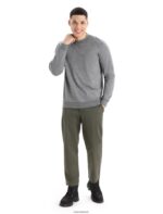Icebreaker Men Merino Shifter Long Sleeve Sweatshirt Z04NXR217 Clothing Gritstone Heather - Image 3