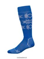 Icebreaker Men Merino Ski+ Light Over the Calf Socks Ski Heritage Z04NXR458 Accessories Lazurite/Snow - Image 3