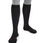 Icebreaker Men Merino Ski+ Medium Over the Calf Socks Z04NXR282 Accessories Black/Royal Navy