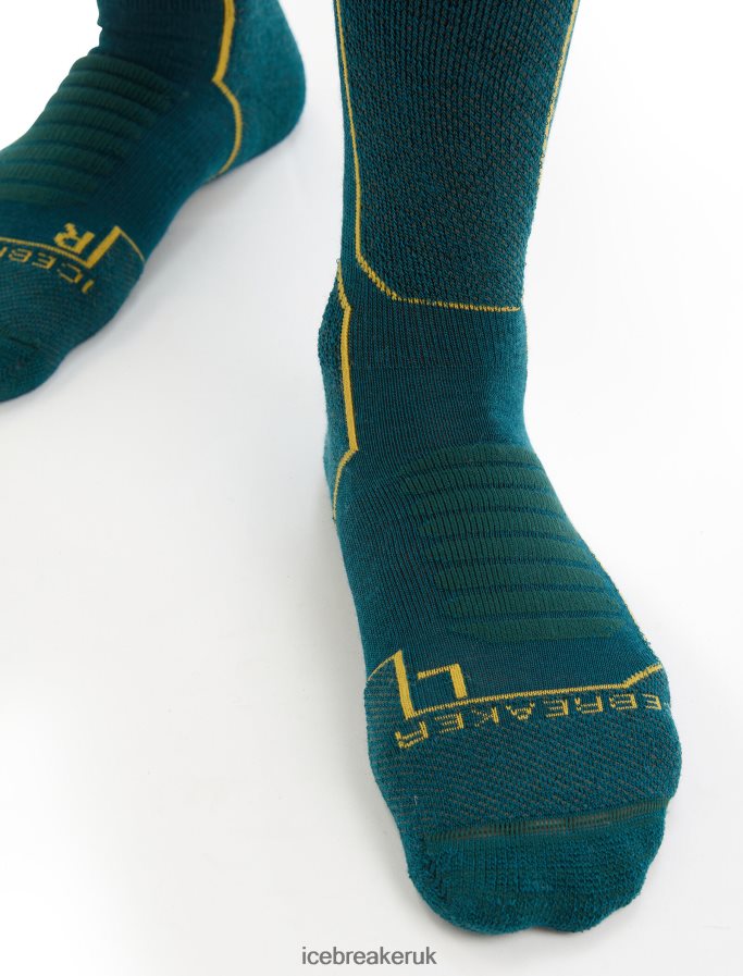 Icebreaker Men Merino Ski+ Medium Over the Calf Socks Z04NXR284 Accessories Green Glory/Loden - Image 3