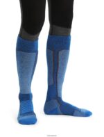 Icebreaker Men Merino Ski+ Medium Over the Calf Socks Z04NXR459 Accessories Lazurite/Espresso - Image 2