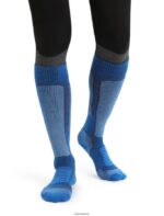 Icebreaker Men Merino Ski+ Medium Over the Calf Socks Z04NXR459 Accessories Lazurite/Espresso