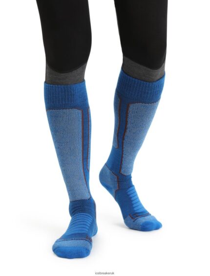 Icebreaker Men Merino Ski+ Medium Over the Calf Socks Z04NXR459 Accessories Lazurite/Espresso