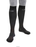 Icebreaker Men Merino Snow Liner Over the Calf Socks Z04NXR299 Accessories Black