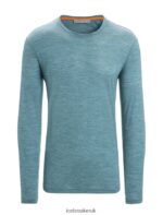 Icebreaker Men Merino Sphere II Long Sleeve T-Shirt Z04NXR188 Clothing Green Glory Heather - Image 6