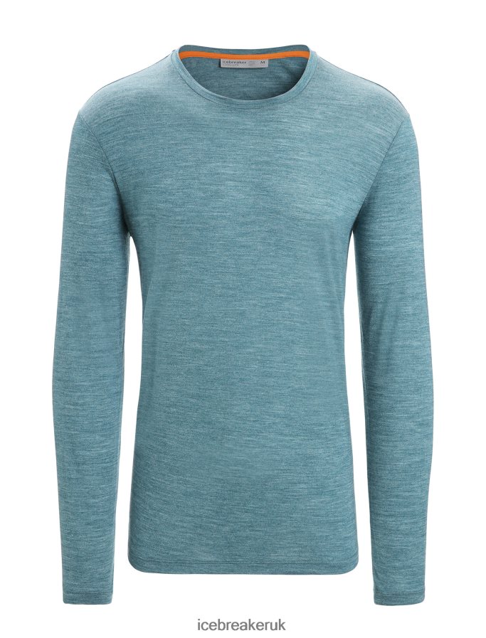 Icebreaker Men Merino Sphere II Long Sleeve T-Shirt Z04NXR188 Clothing Green Glory Heather - Image 6