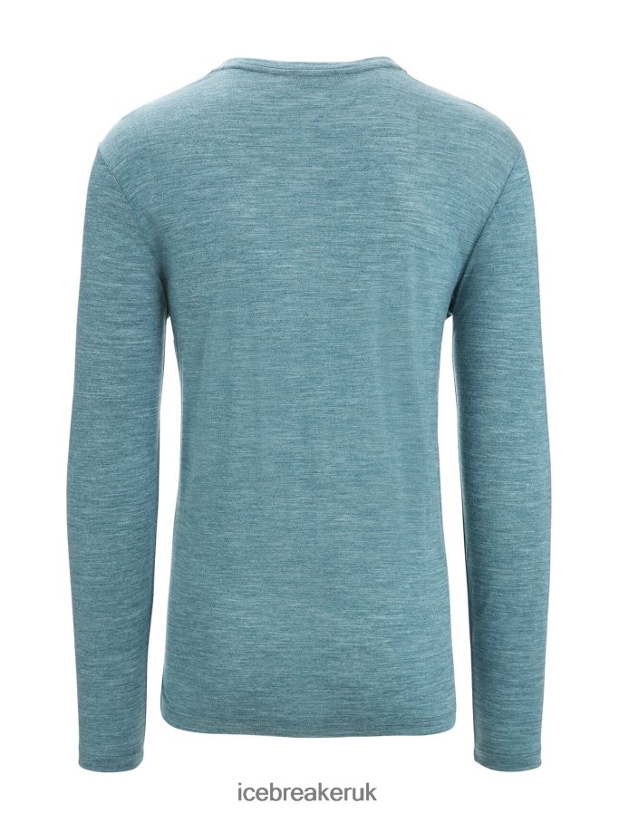 Icebreaker Men Merino Sphere II Long Sleeve T-Shirt Z04NXR188 Clothing Green Glory Heather - Image 7