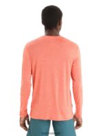 Icebreaker Men Merino Sphere II Long Sleeve T-Shirt Z04NXR189 Clothing Vibrant Earth Heather - Image 2