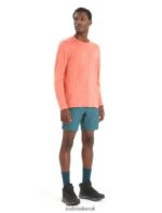 Icebreaker Men Merino Sphere II Long Sleeve T-Shirt Z04NXR189 Clothing Vibrant Earth Heather - Image 3