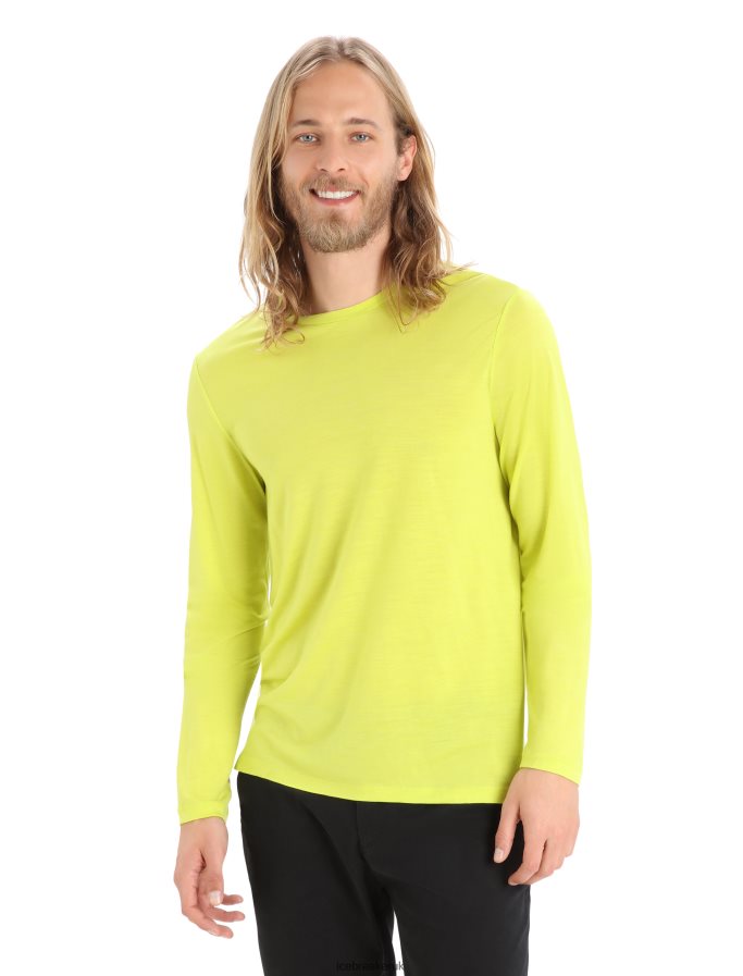 icebreaker_men_merino_sphere_ii_long_sleeve_t_shirt_z04nxr442_clothing_shine.jpg Icebreaker Men Merino Sphere II Long Sleeve T-Shirt Z04NXR442 Clothing Shine - Image 1