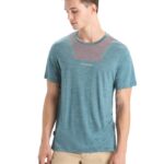 Icebreaker Men Merino Sphere II Short Sleeve T-Shirt Hitt Z04NXR84 Clothing Green Glory Heather