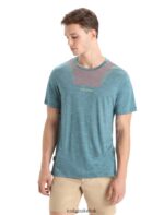 Icebreaker Men Merino Sphere II Short Sleeve T-Shirt Hitt Z04NXR84 Clothing Green Glory Heather