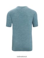 Icebreaker Men Merino Sphere II Short Sleeve T-Shirt Hitt Z04NXR84 Clothing Green Glory Heather - Image 7
