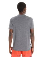 Icebreaker Men Merino Sphere II Short Sleeve T-Shirt Hitt Z04NXR85 Clothing Midnight Navy Heather - Image 2