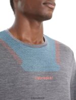 Icebreaker Men Merino Sphere II Short Sleeve T-Shirt Hitt Z04NXR85 Clothing Midnight Navy Heather - Image 4