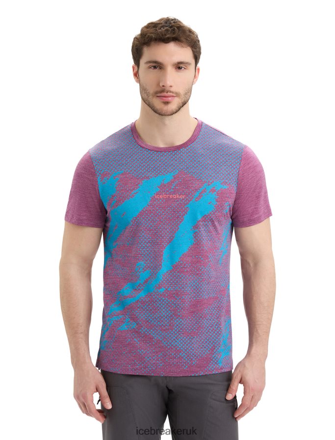 icebreaker_men_merino_sphere_ii_short_sleeve_t_shirt_trail_z04nxr43_clothing_go_berry_heather.jpg Icebreaker Men Merino Sphere II Short Sleeve T-Shirt Trail Z04NXR43 Clothing Go Berry Heather - Image 1