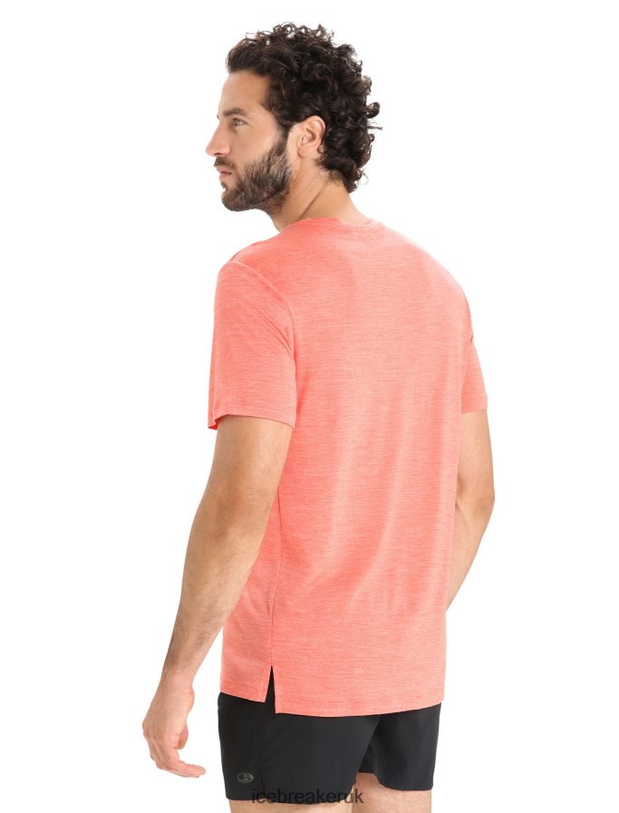 Icebreaker Men Merino Sphere II Short Sleeve T-Shirt Z04NXR8 Clothing Vibrant Earth Heather - Image 2