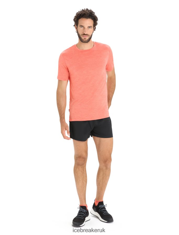 Icebreaker Men Merino Sphere II Short Sleeve T-Shirt Z04NXR8 Clothing Vibrant Earth Heather - Image 3