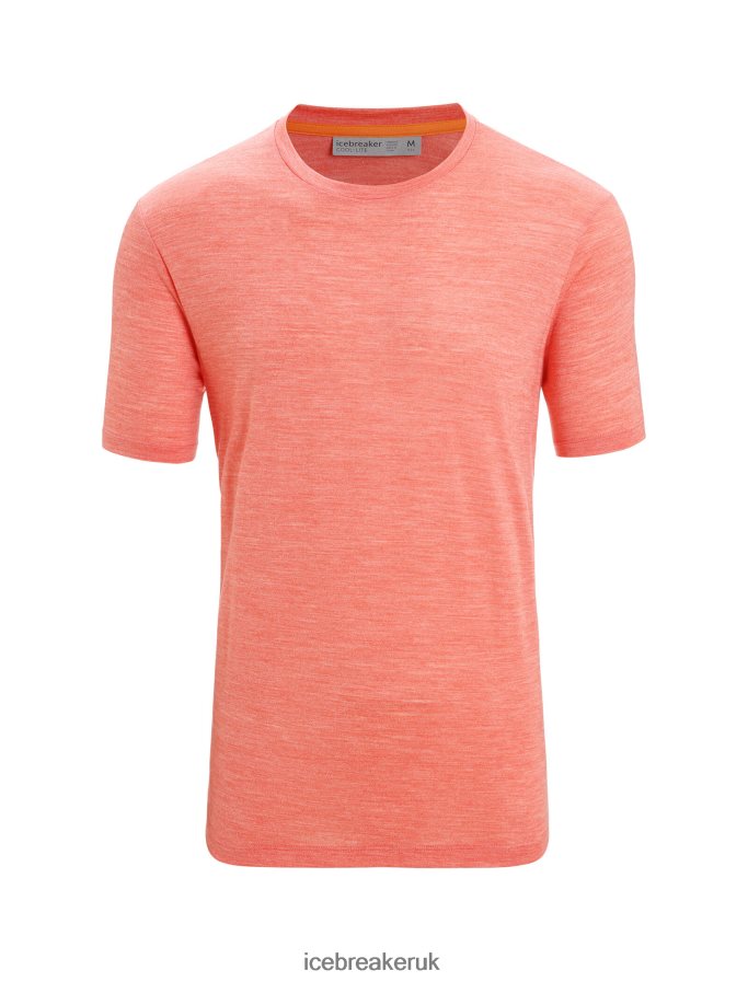 Icebreaker Men Merino Sphere II Short Sleeve T-Shirt Z04NXR8 Clothing Vibrant Earth Heather - Image 6
