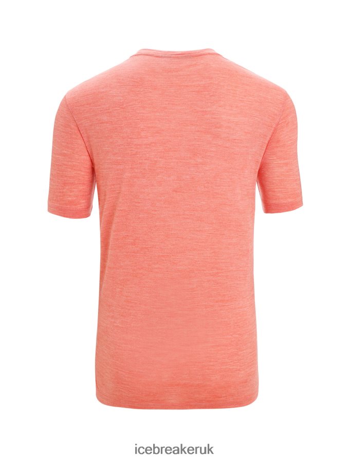 Icebreaker Men Merino Sphere II Short Sleeve T-Shirt Z04NXR8 Clothing Vibrant Earth Heather - Image 7