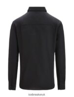 Icebreaker Men Merino Steveston Long Sleeve Shirt Z04NXR194 Clothing Black - Image 7